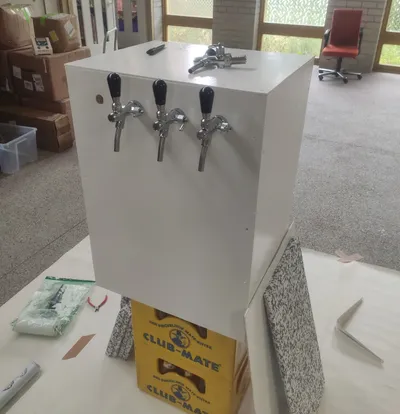 The final assembly of the box