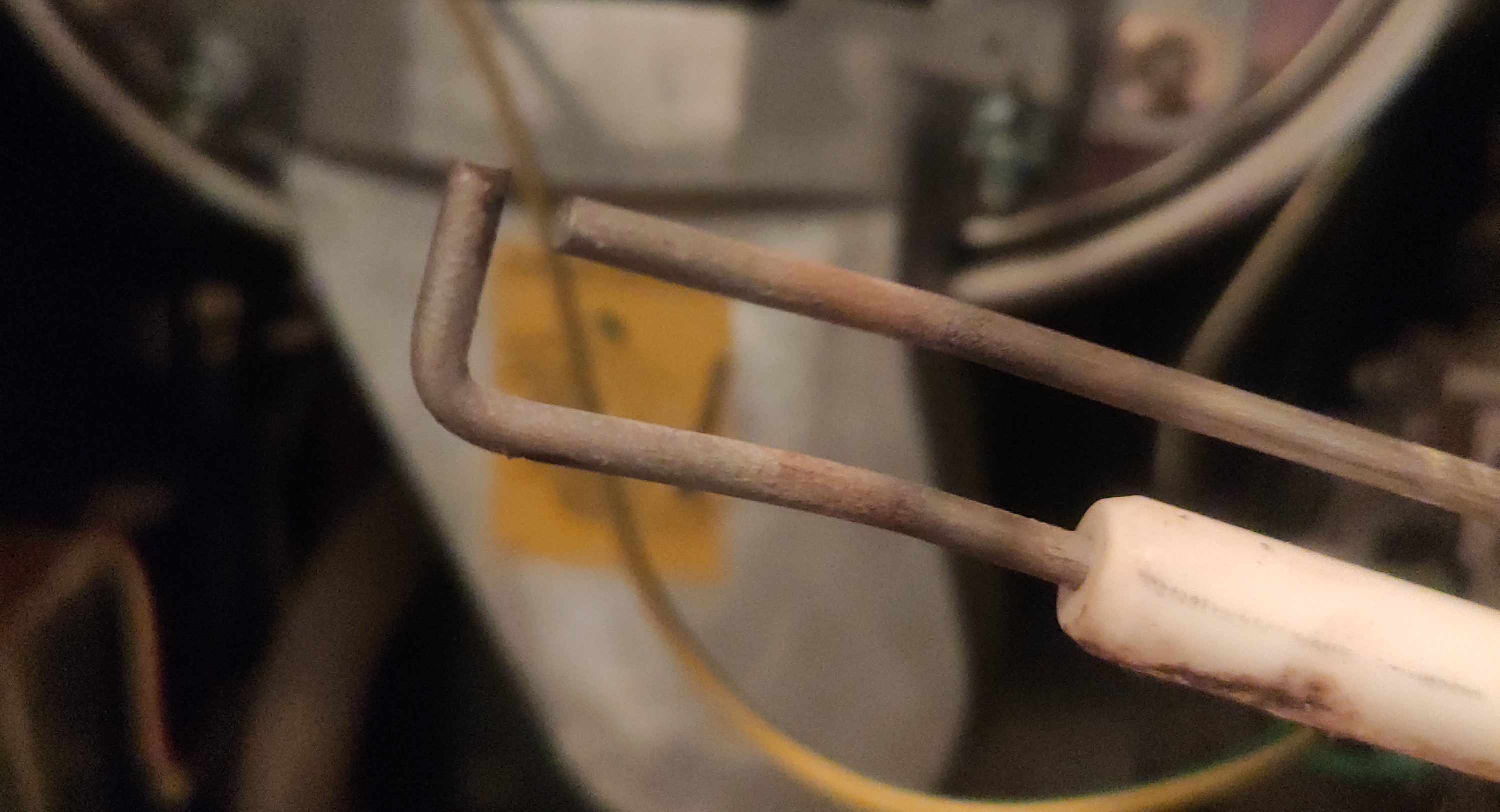 The cleaned electrode