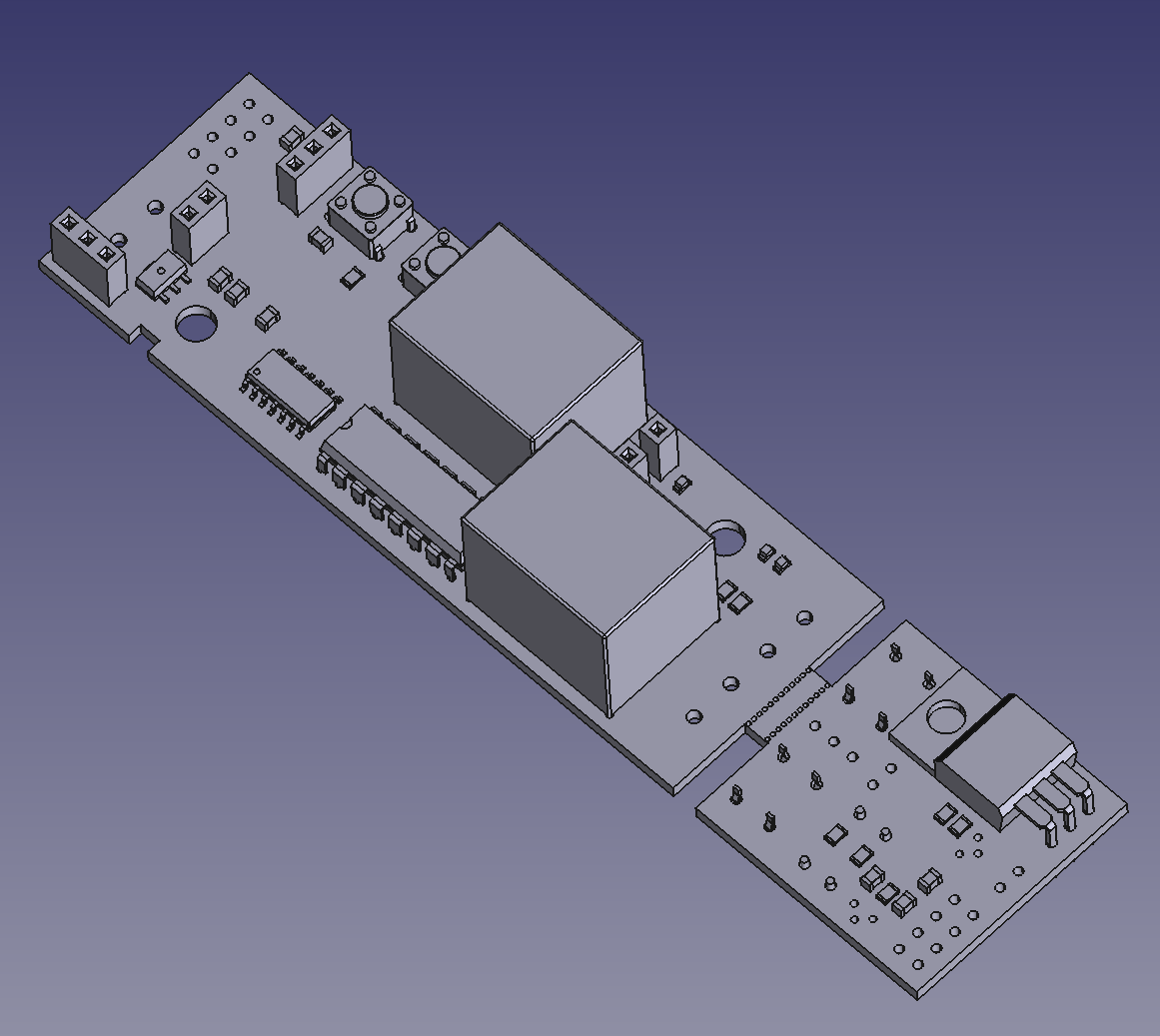 FreeCAD after KiCad import