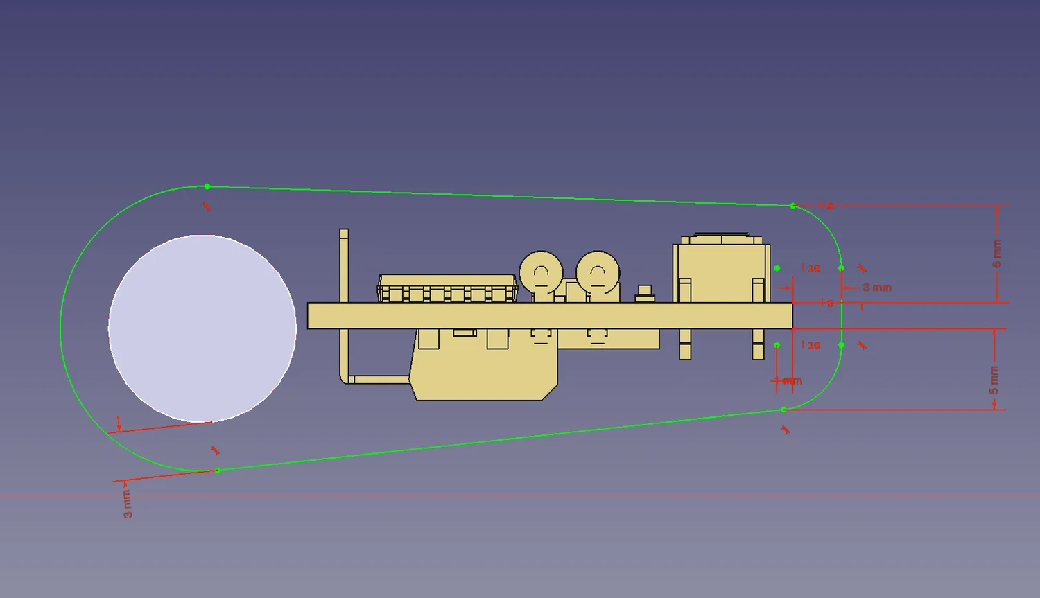 FreeCAD after KiCad import
